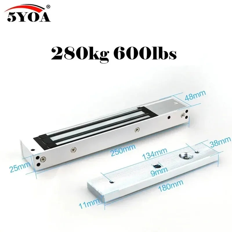 5YOA Magnetic Lock Electronic Door Lock Electric Gate Opener Suction Holding Force Electromagnetic For Access Control System