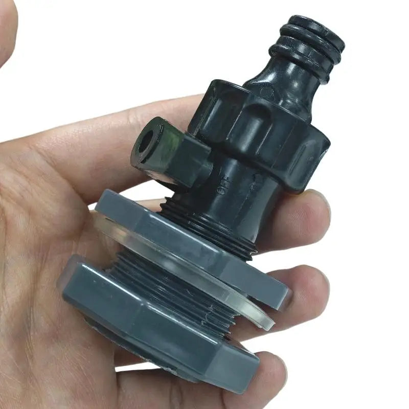 1 Set 3/4 Inch Rain Bucket Valve Fittings Connectors PVC Rain Bucket Diverter Kit Water Pipe Fittings Home Spray Gun Accessories