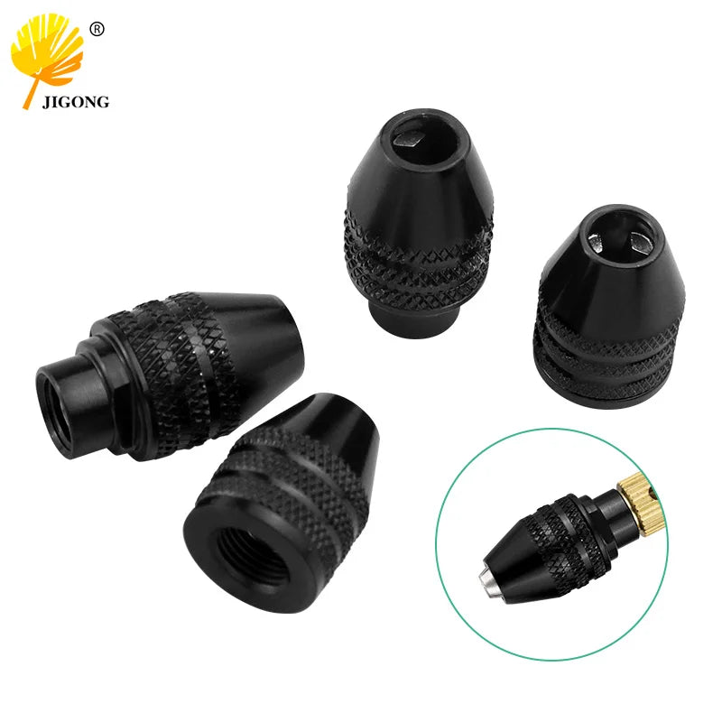 JIGONG chuck for tools M7x0.75 M8x0.75 chuck Universal mini grinding chuck 0.3 x3.2 mm collet adjustable electric grinding