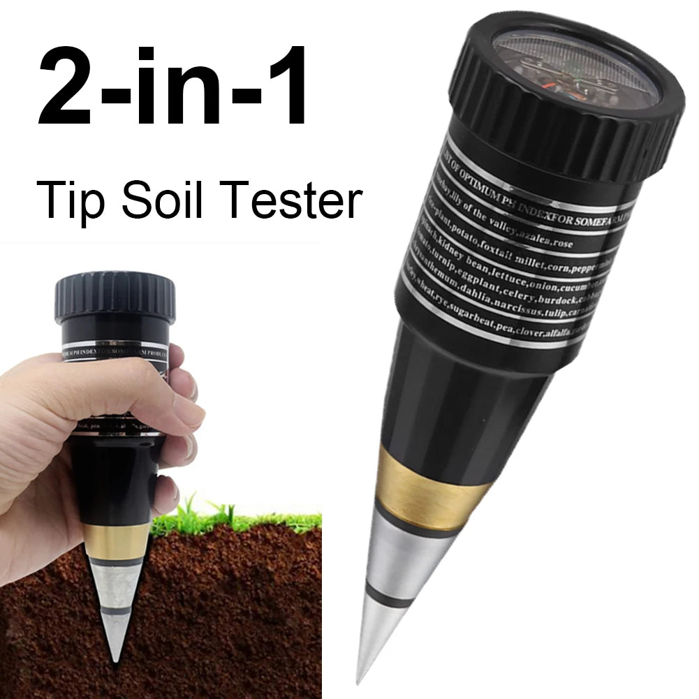 Soil Tester Accurate PH Instrument Hygrometer Monitor Waterproof Probe Instrument for Vineyards Orchards Field Production Lawn