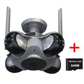 10K 20MP Four Screen WiFi Security Camera Wireless CCTV Auto Tracking Smart Four Lens PTZ Surveillance Cam FFVIDEO APP