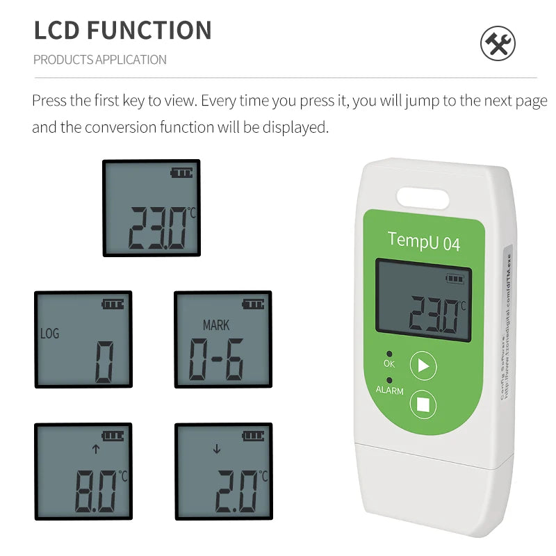 Temperature Humidity Data Logger RC-4/4HC/5/5+/GSP-6/GSP-6 Pro AB-10T/ Digital USB NTC Sensor High Precision Recorder