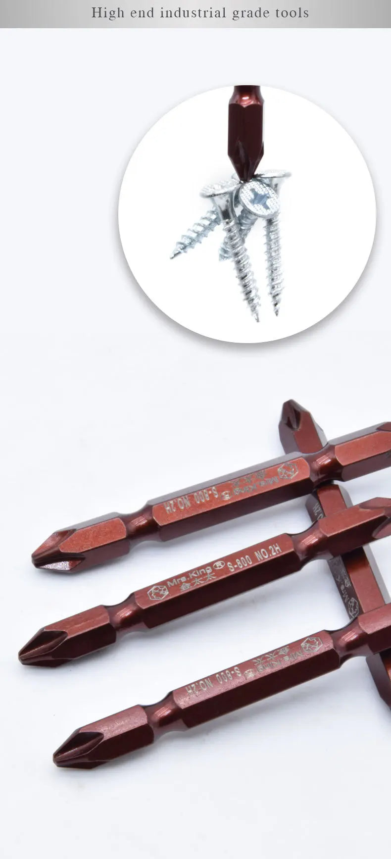 Cross pneumatic screwdriver bits, magnetic screwdriver bits, cross screw driver bits 50MMXPH2
