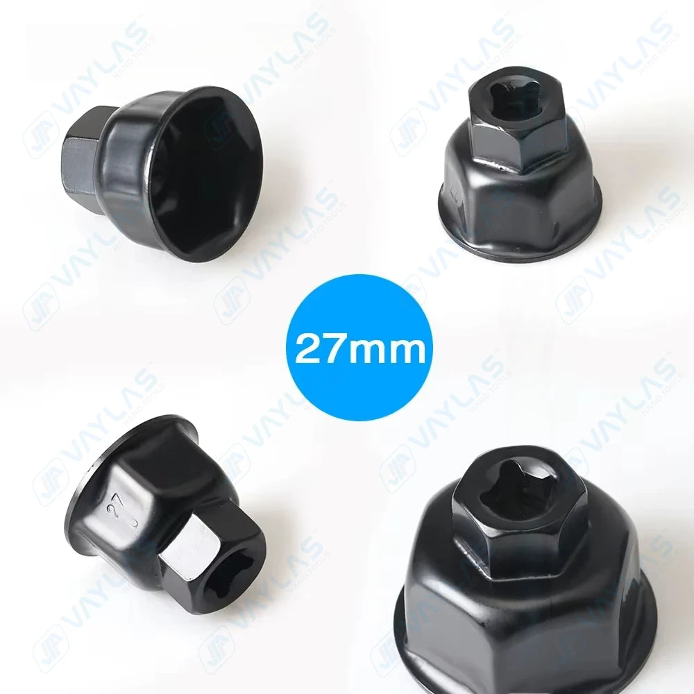 Oil Filter Wrench Cap Housing Removal Tool 6 Flutes 27MM 32MM 36MM 1/2" DRIVE