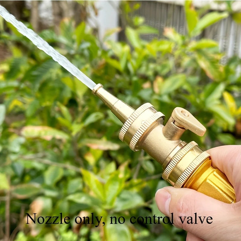2pcs/set Brass Garden Hose Nozzle-Durable Metal Lawn&Car Sprinkler with Standard Us Thread Connector