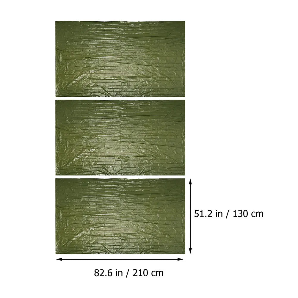 3Pcs Emergency Survival Blanket Outdoor Thermal Reflective Insulation Waterproof Camping Cover Emergency Blanket