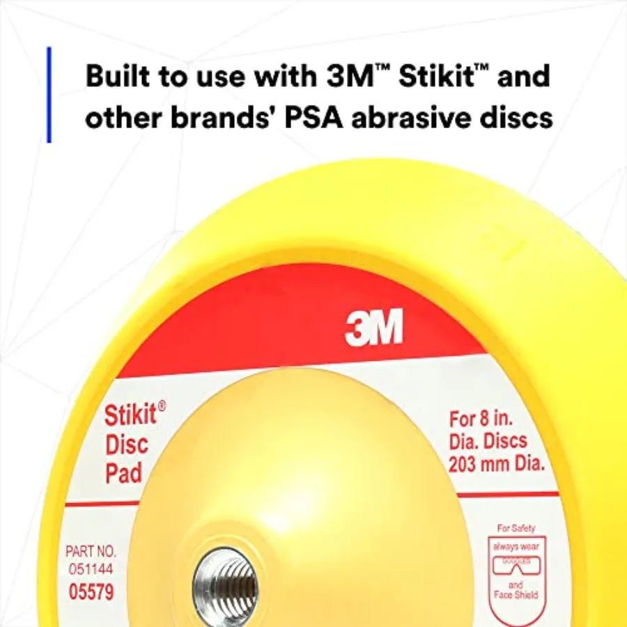 Stikit Disc Pad 05579 8 in For PSA Discs Abrasive Durable Foam Body