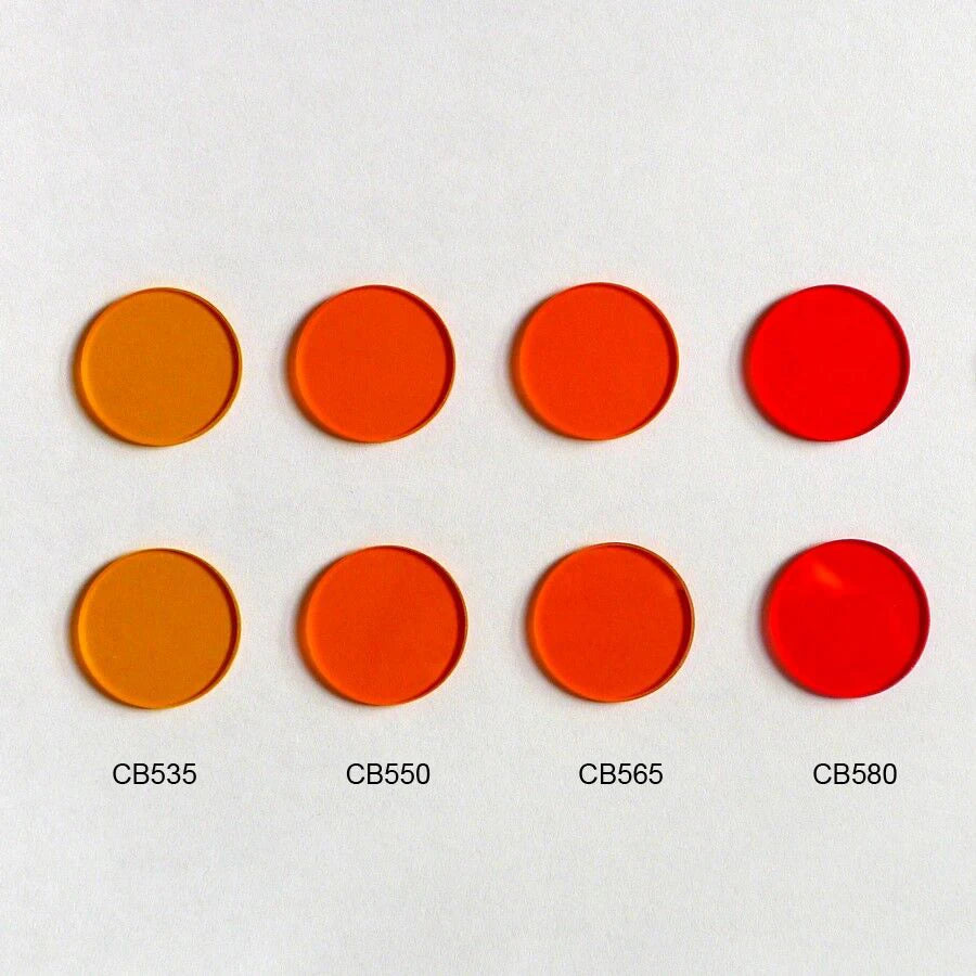 Colored Glass Long-Wave Pass Filter D25*2Mm,central Wavelength 260-1000Nm,transparent To Visible Light,red Light, Infrared Light