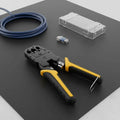 Crimping Tool Multi-Functional Network Wire Crimper Wire Crimper and Insulation Remover Ergonomic Handle