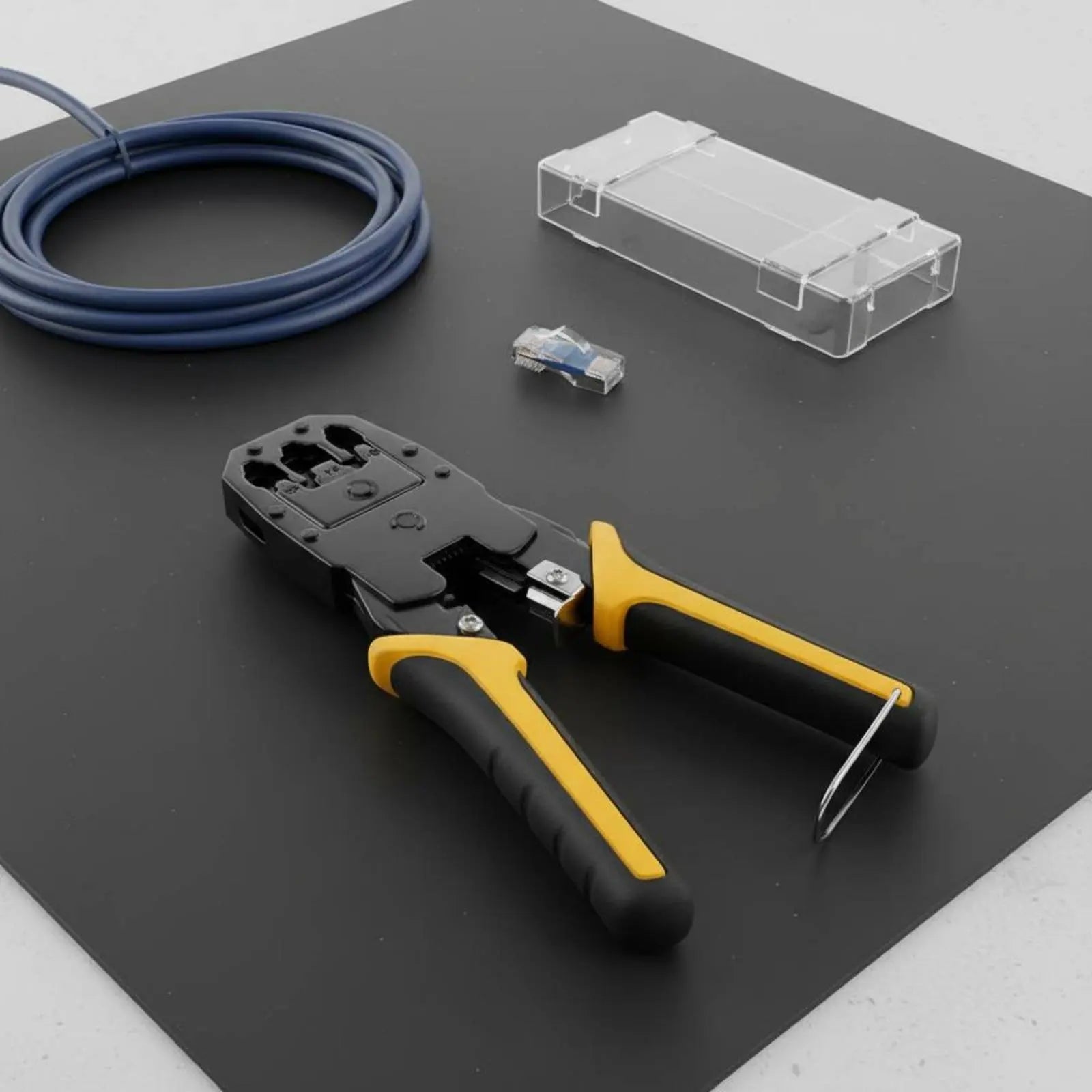 Crimping Tool Multi-Functional Network Wire Crimper Wire Crimper and Insulation Remover Ergonomic Handle