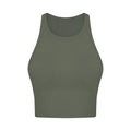 Built-in chest patch, high-end women's yoga vest, nude feel Leica gym exercise sports bra, hanging neck style
