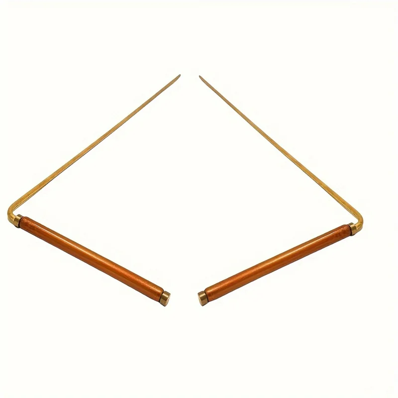 BNVN-For Water Treasure Finding Tools Copper Detector Metal Dowsing Rod 2Pcs Divining Probing Rod
