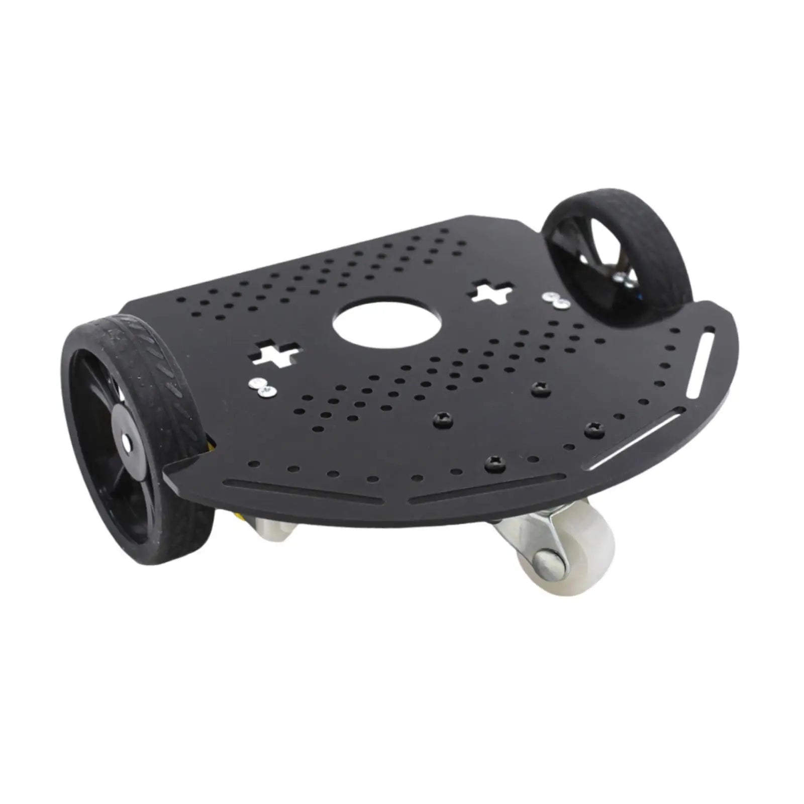 2WD Smart Robot Car Chassis Replacement High Friction Nonslip with Double Motors Base Easy Installation Intelligent Vehicle Part