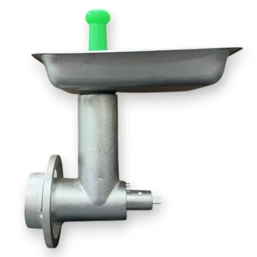ALFA 12 H CCA Complete 12 Meat Grinder Attachment for Hobart Style Power Hubs Stainless Steel Silver Heavy Duty Grinding Capaci