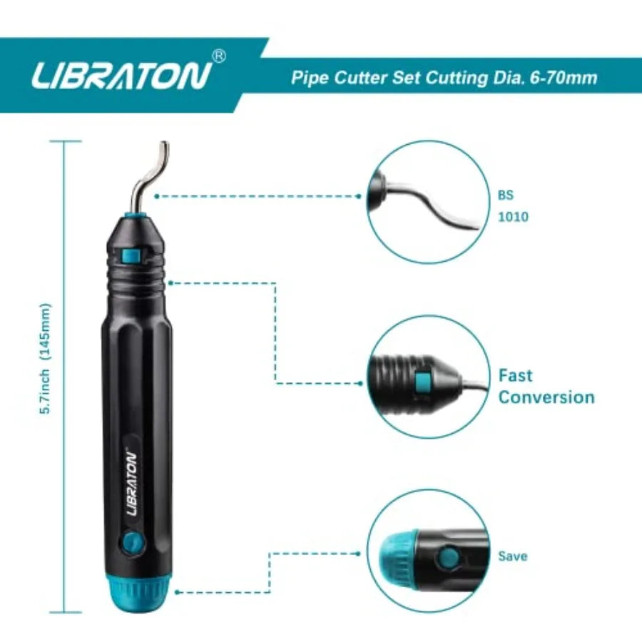 Libran Copper Tube Cutter Tube Cutter Heavy-duty Tubing Cutter for Copper Pipe with Deburring Tool