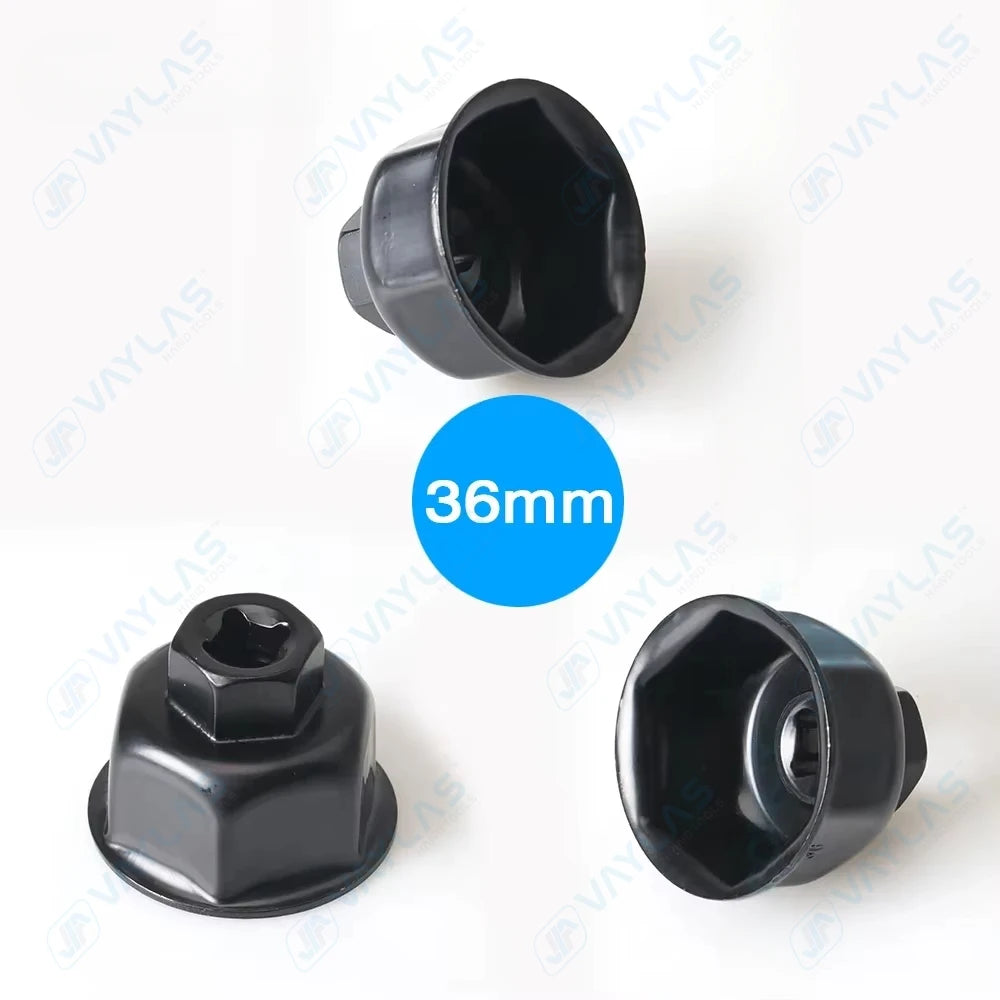 Oil Filter Wrench Cap Housing Removal Tool 6 Flutes 27MM 32MM 36MM 1/2" DRIVE