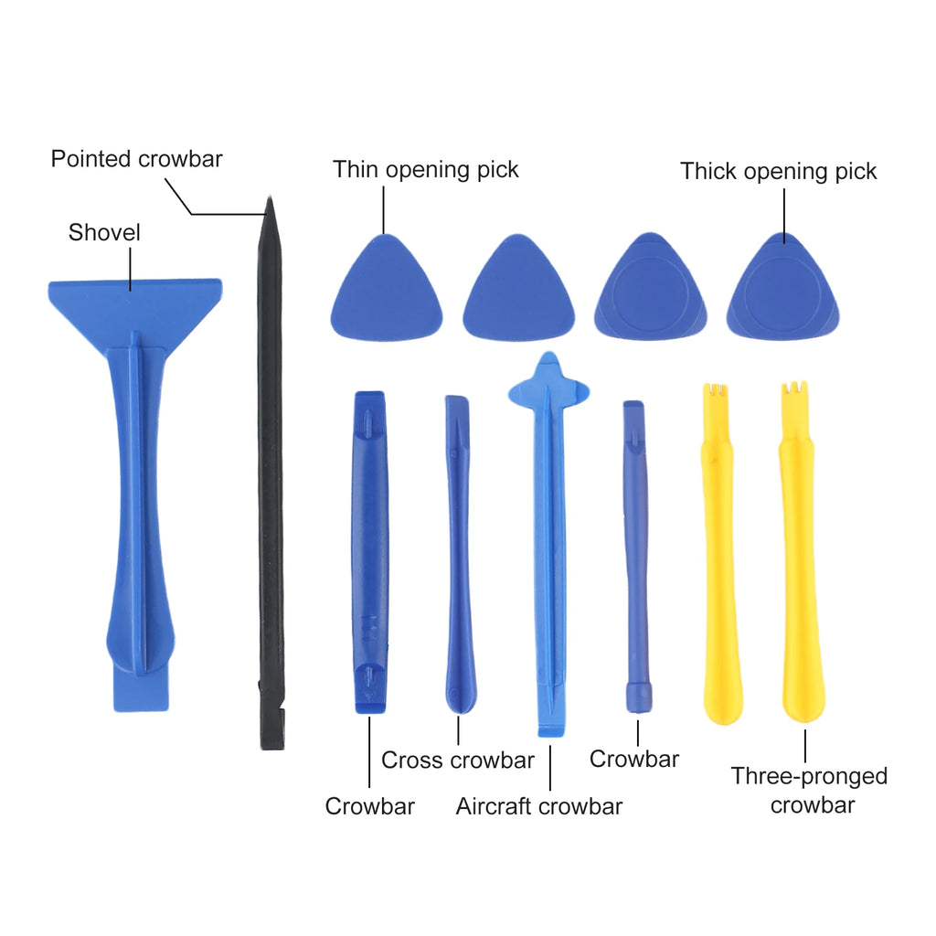 12Pcs Dual Ends Spudger Crowbar Pry Repair Disassemble Tool Screwdriver Set For DIY Phone Opening Hand Repair Tools Kit