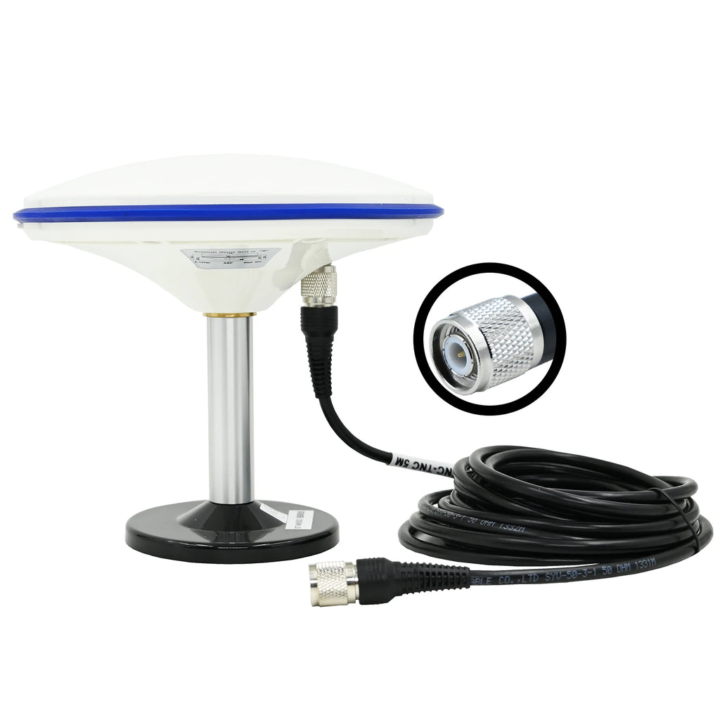 QUESCAN 40dB HG-GOYH7061 RTK GPS GNSS Antenna L1 L2 L-band 1575.42MHz 1227.6MHz GPS Antenna for Agricultural Surveying  CORS