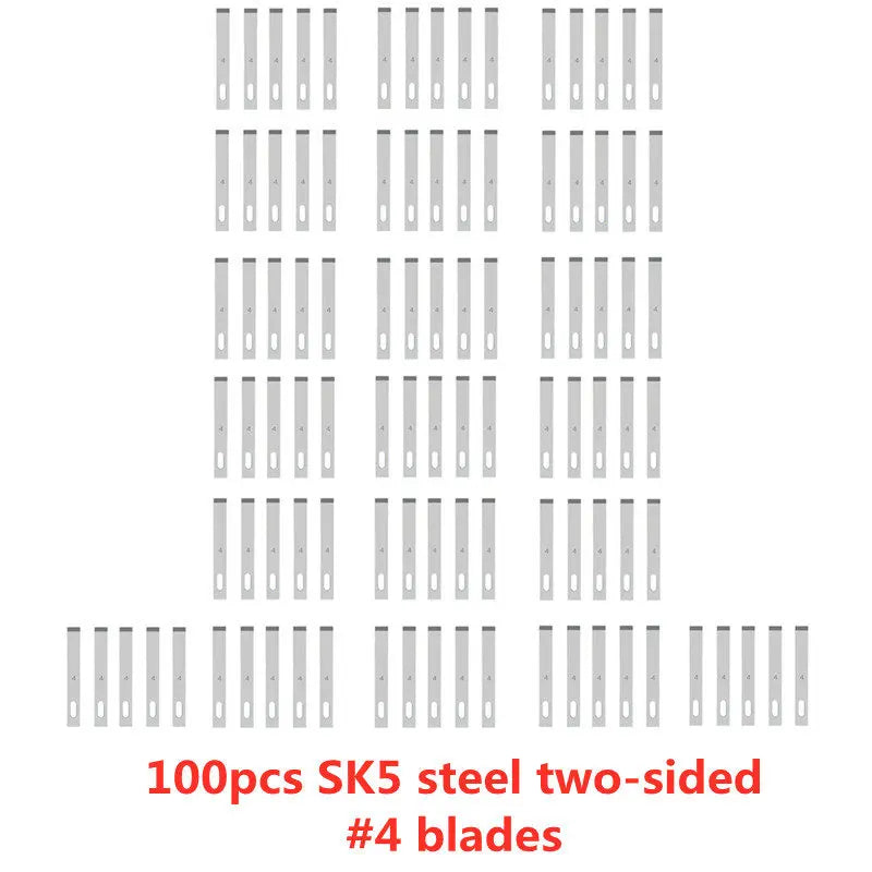 100pcs Engraving Non-Slip Metal Knife Blades Cutter Craft Knives for Mobile Phone PCB Repair Hand Tools Accessories