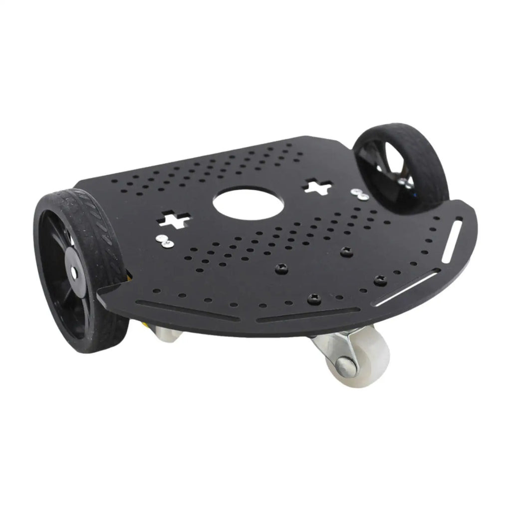 2WD Smart Robot Car Chassis Replacement High Friction Nonslip with Double Motors Base Easy Installation Intelligent Vehicle Part