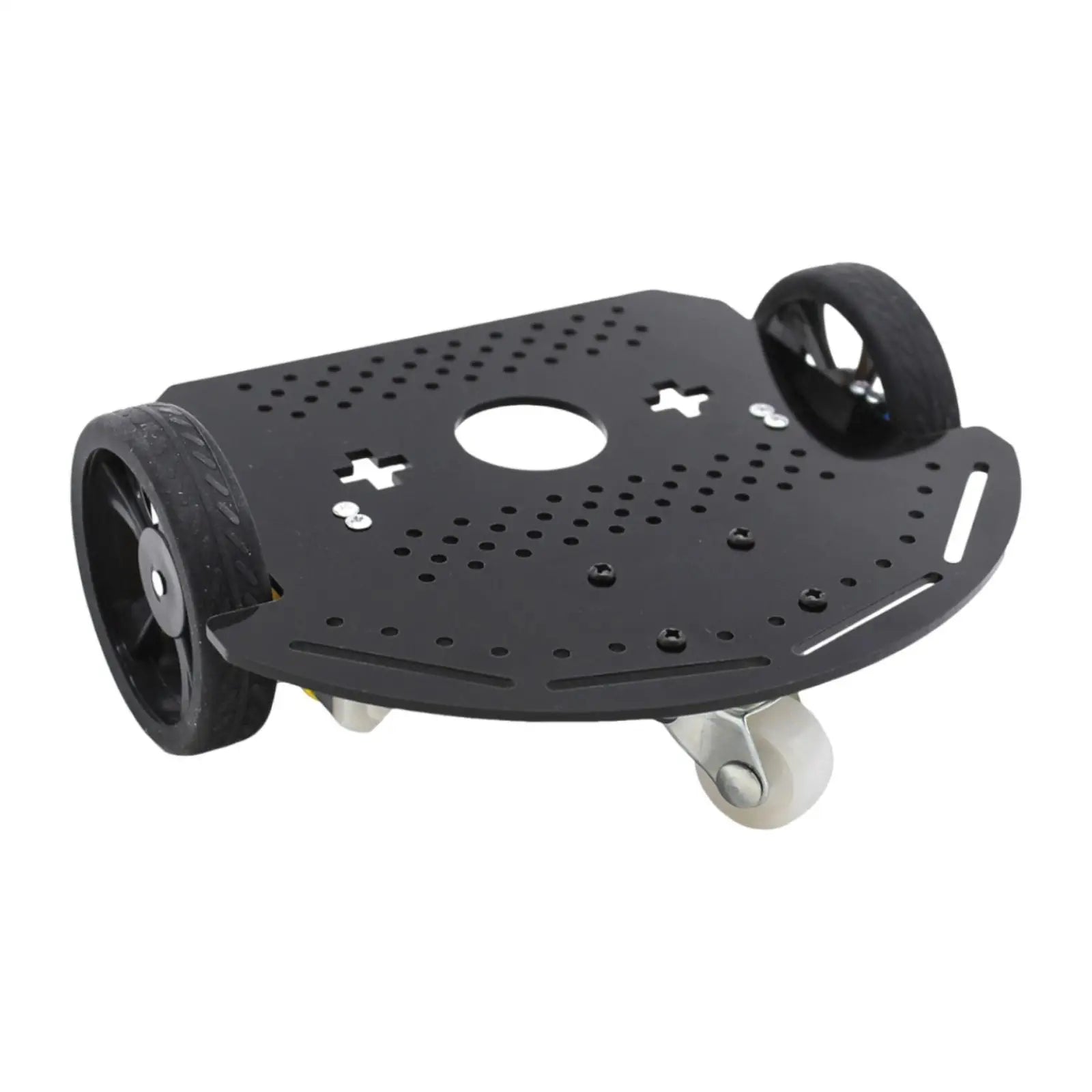 2WD Smart Robot Car Chassis Replacement High Friction Nonslip with Double Motors Base Easy Installation Intelligent Vehicle Part