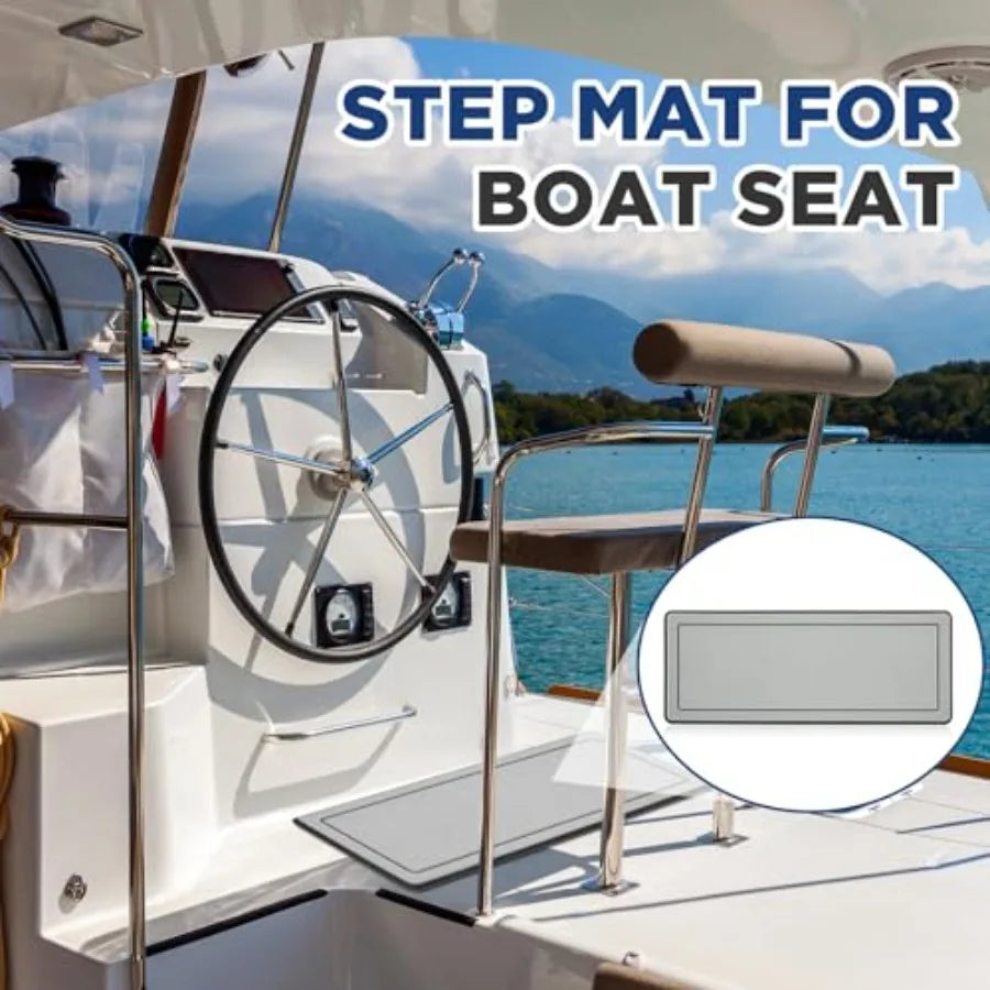 20mm Thick Helm Station Pad with Adhesive Backing Non Slip Boat Standing Mat Anti Fatigue Boat Flooring Boat Helm Pad for RV Se