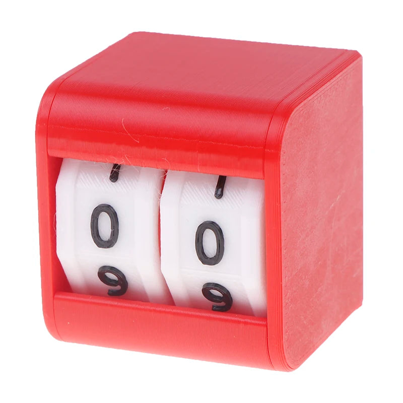 Plastic Counters Board Game Score Counter Life  Tabletop Foosball Scoring Device Billiards Scoring Counter Upgrades Black/Red