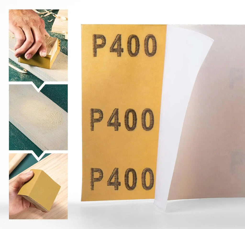 400 Grit PSA Longboard Sandpaper, 20 Yard Continuous Roll, 2-3/4" Wide Self-Adhesive for Automotive, Woodworking, Metal