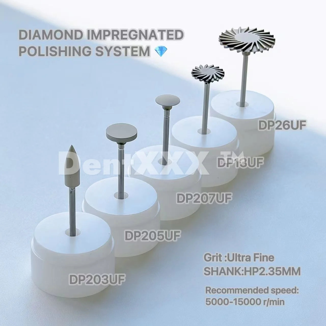 Grit UITRA-FINE Diamond Polishing Head Diamond Impregnated Polishing System 2.35MM   FOR FINISHING AND POLISHING