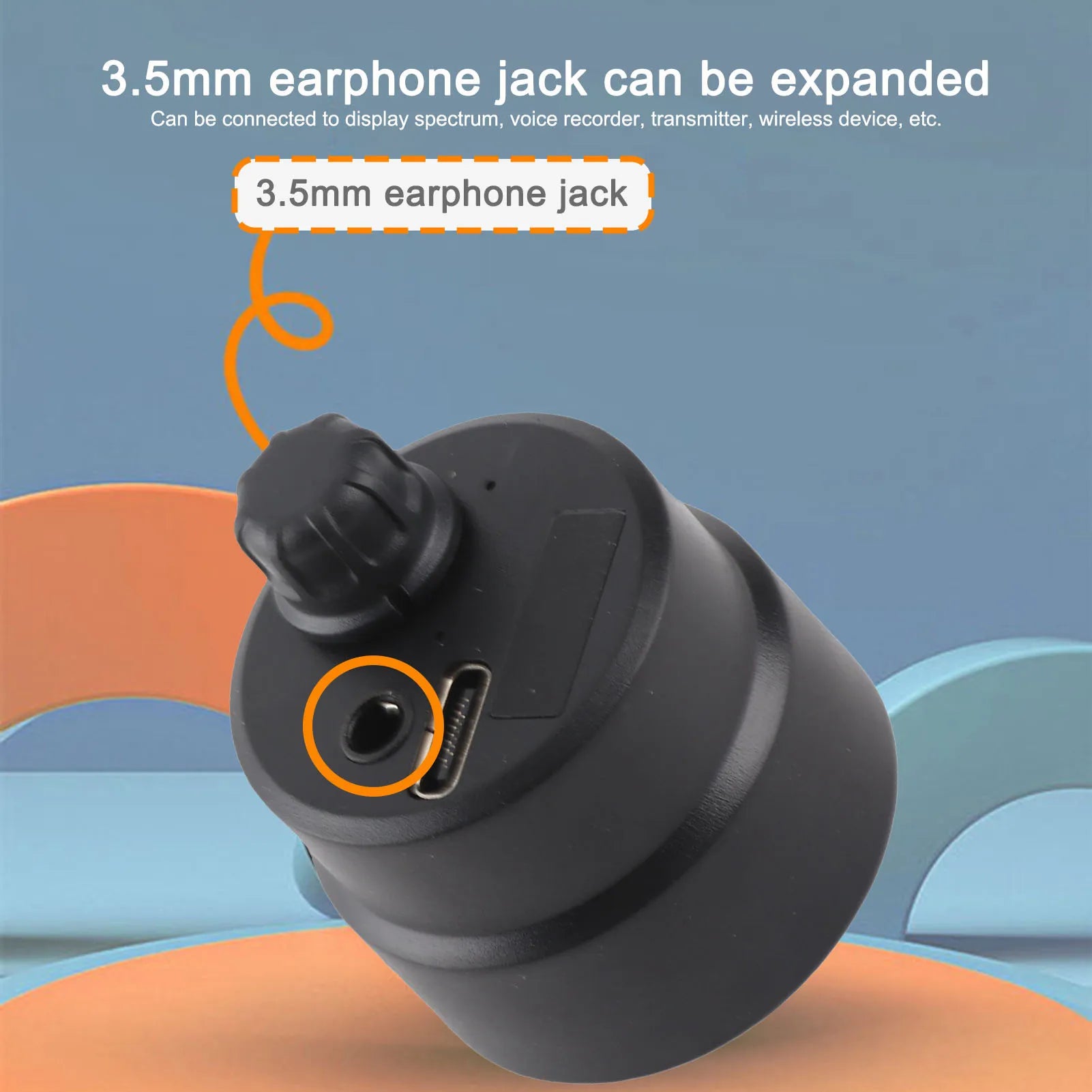 Wall Pipe Leak Listen Detector Wireless 12mA High Strength for Water Cement Steel Pipe Wall Microphone Listen Detector