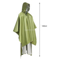 Rain Poncho Coat Reusable Tarp Lightweight Shelter for Adult Unisex Outdoor Multipurpose Multifunction Backpack Hiking