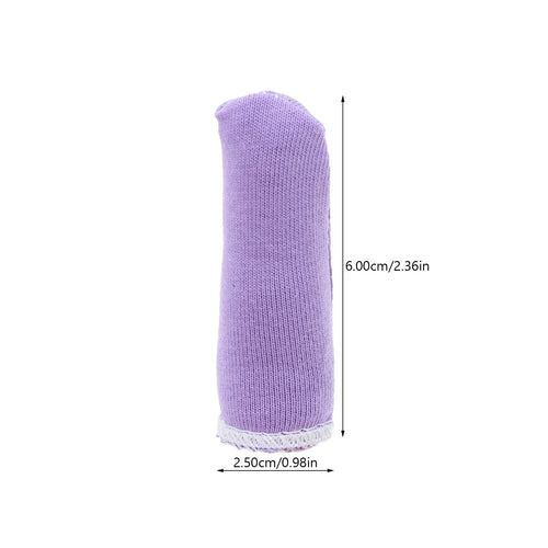 100Pcs Protective Finger Covers Cotton Finger Protectors Breathable Wear Resistant Gloves for Working Craft Gardening