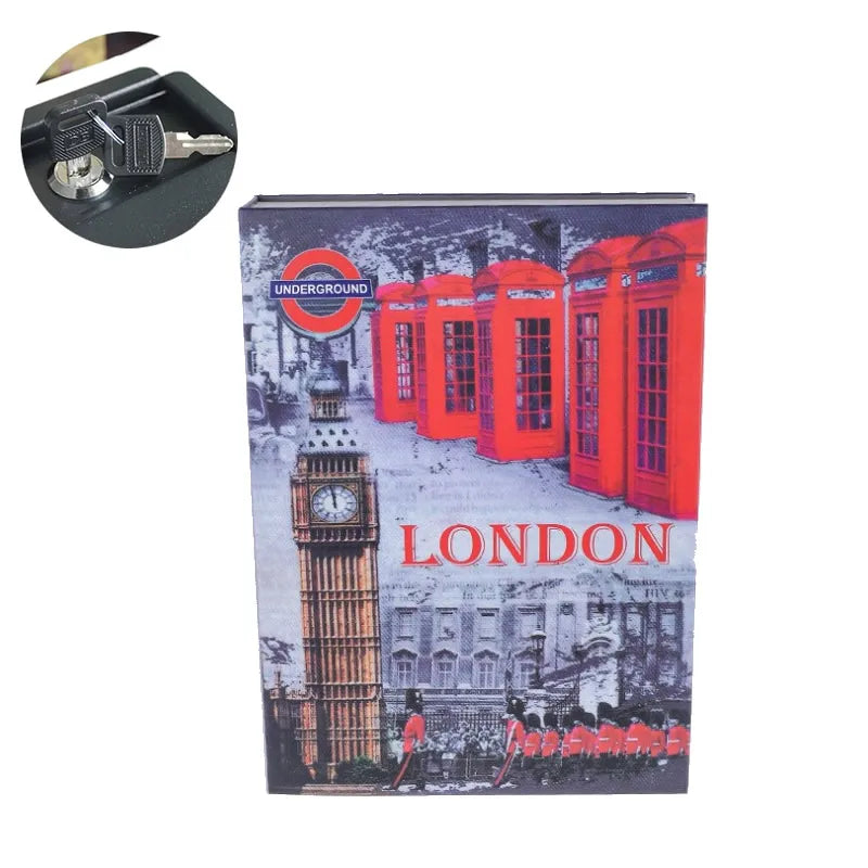 Hidden Safe Box Simulation Book Password Combination Key Lock Sight Secret Compartment Home Office Car Money Jewelry Phone Safes