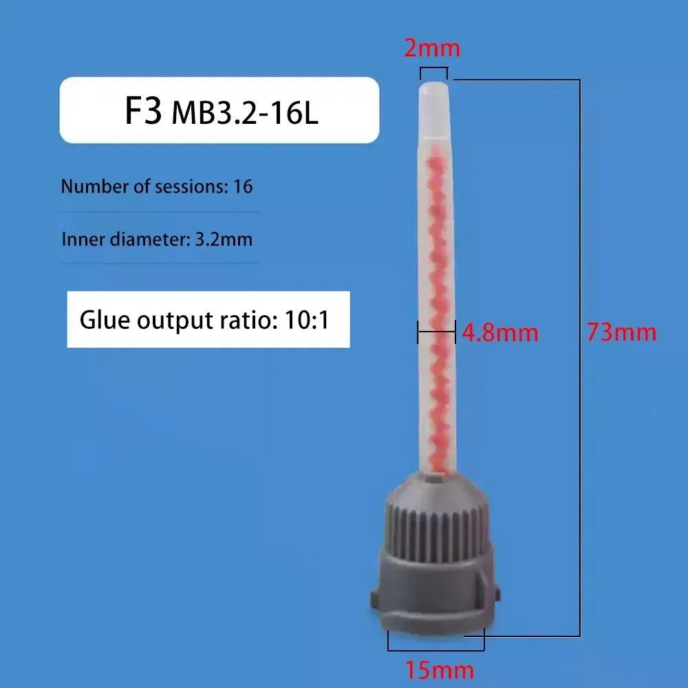 SY 1:1  10:1 MB Static mixing tube glue nozzle AB glue gun accessories Multi-model specifications are available