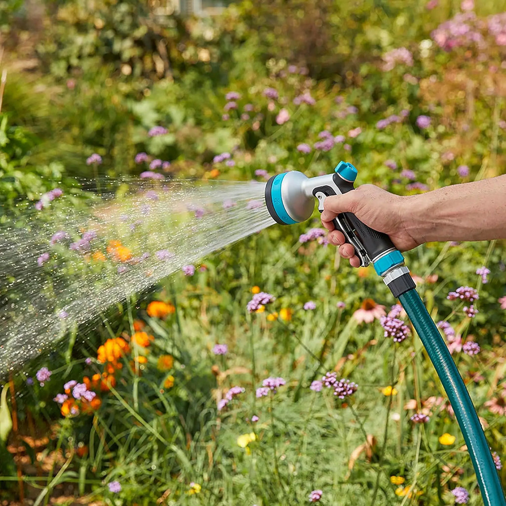 Garden Hose Nozzle with 8 Spray Patterns, Heavy Duty Front Control for Lawn Watering, Easy to Use