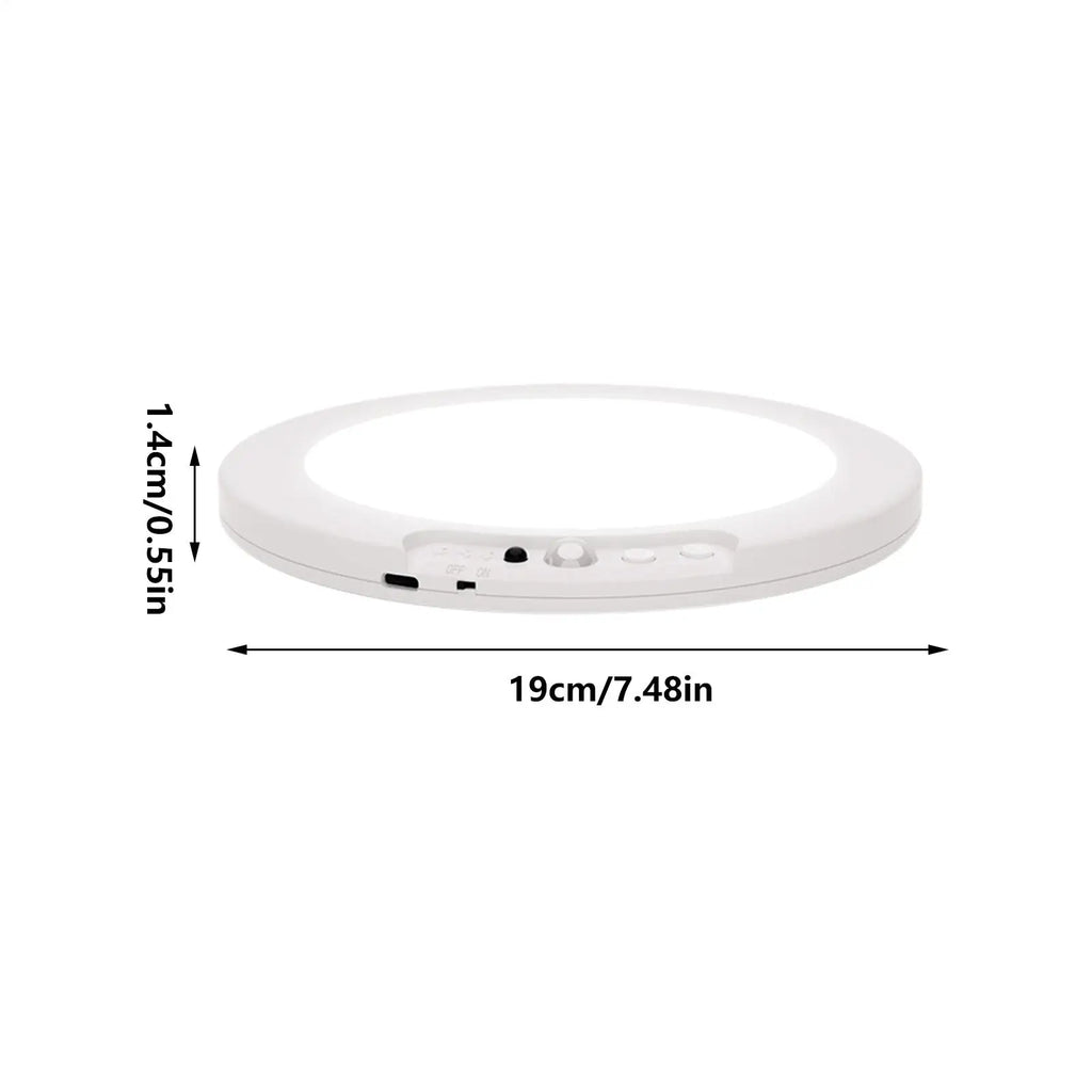 Motion Sensor Closet Light Magnetic Motion Sensor 3-Color Battery Operated Ceiling Light With Remote For Home Pantry Shower