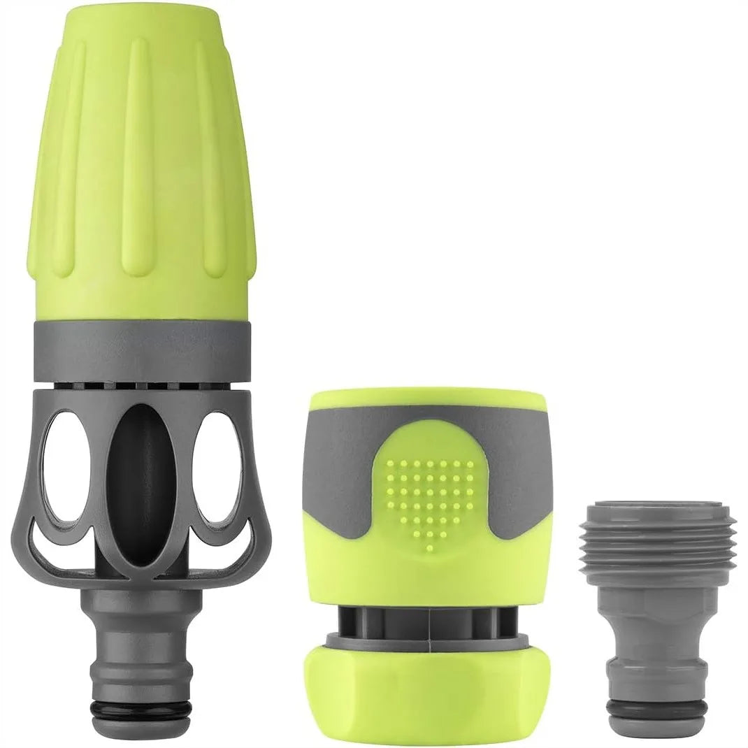 Garden Hose Nozzle Kit, 3-Piece Set with Flexible Design for Easy Watering and Durable Use