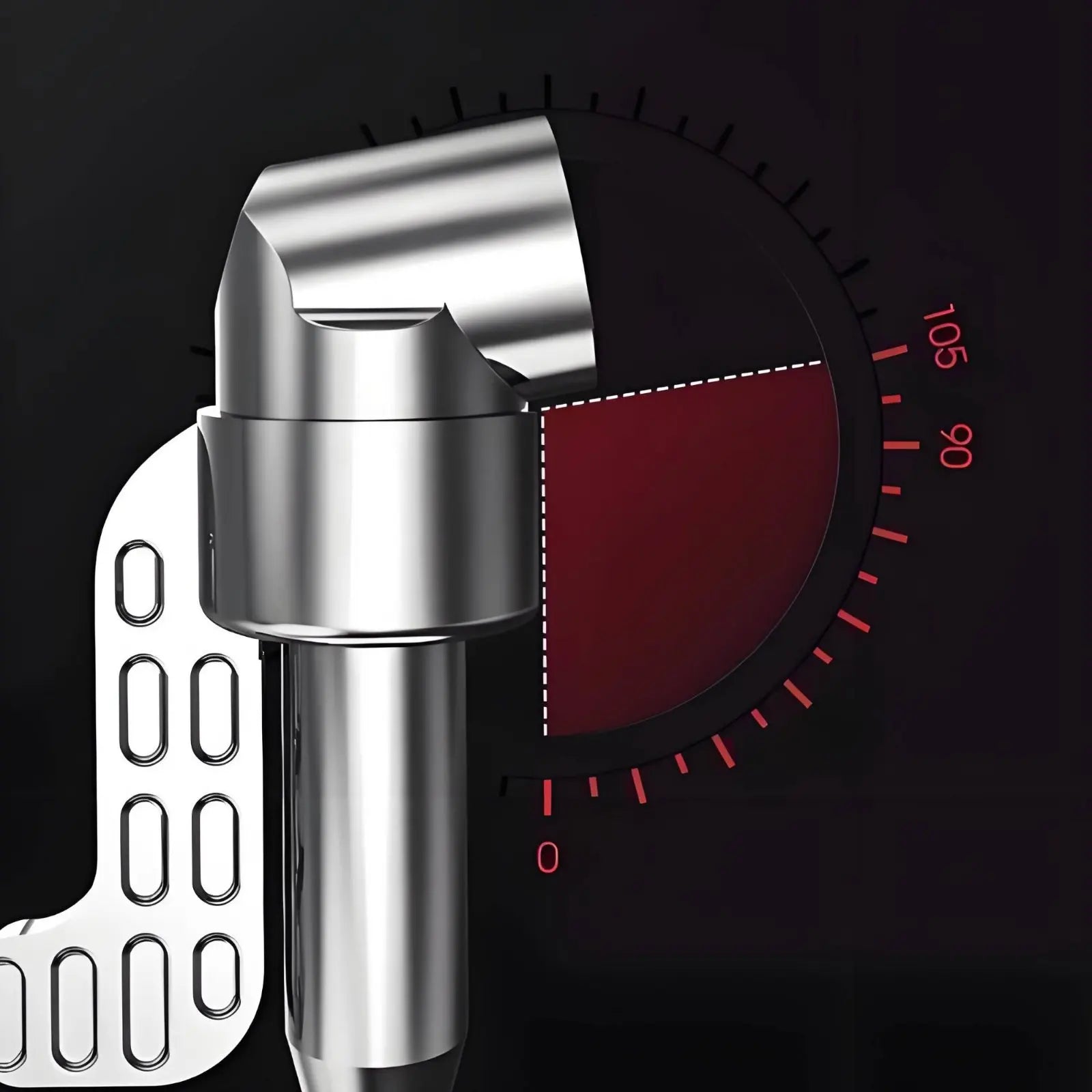 105 Degree Drill Adapter Tight Space Reach 105 Degree Angle Adapter Hex Shank Bit Holder Hard to Reach Spots for Small Gaps