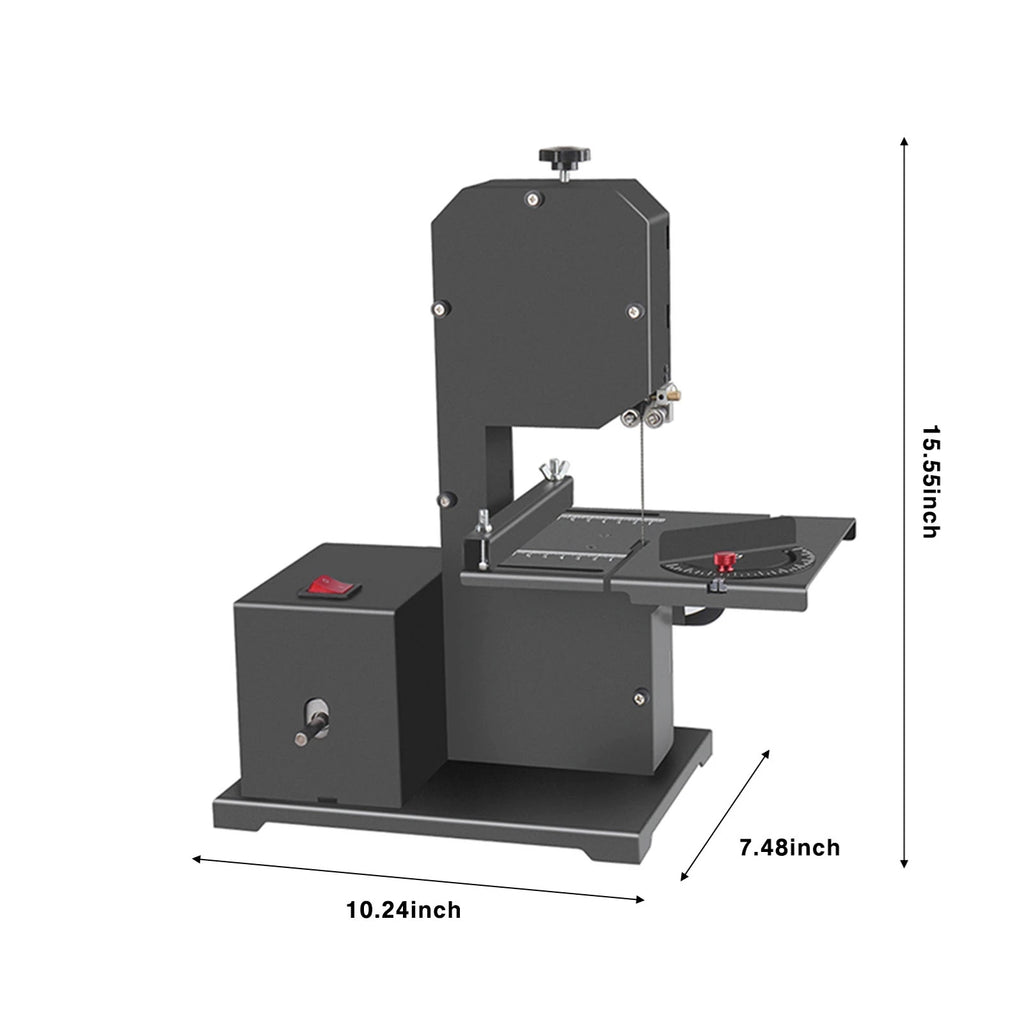 Mini Multifunctional Band Saw Machine 1750RPM Benchtop Band Saw Table Saw Electric Desktop Saws Small Household Cutting Tool for
