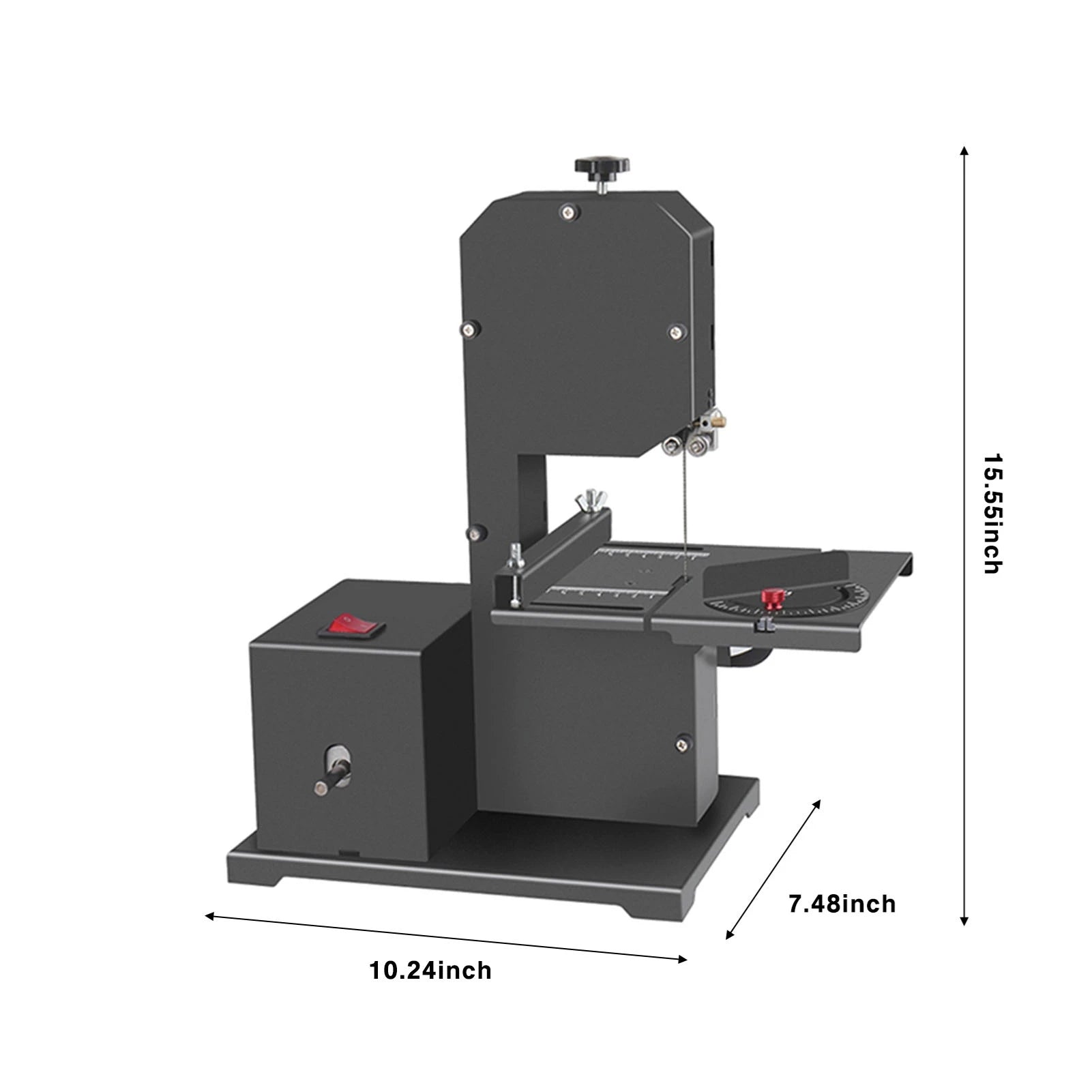 Mini Multifunctional Band Saw Machine 1750RPM Benchtop Band Saw Table Saw Electric Desktop Saws Small Household Cutting Tool for