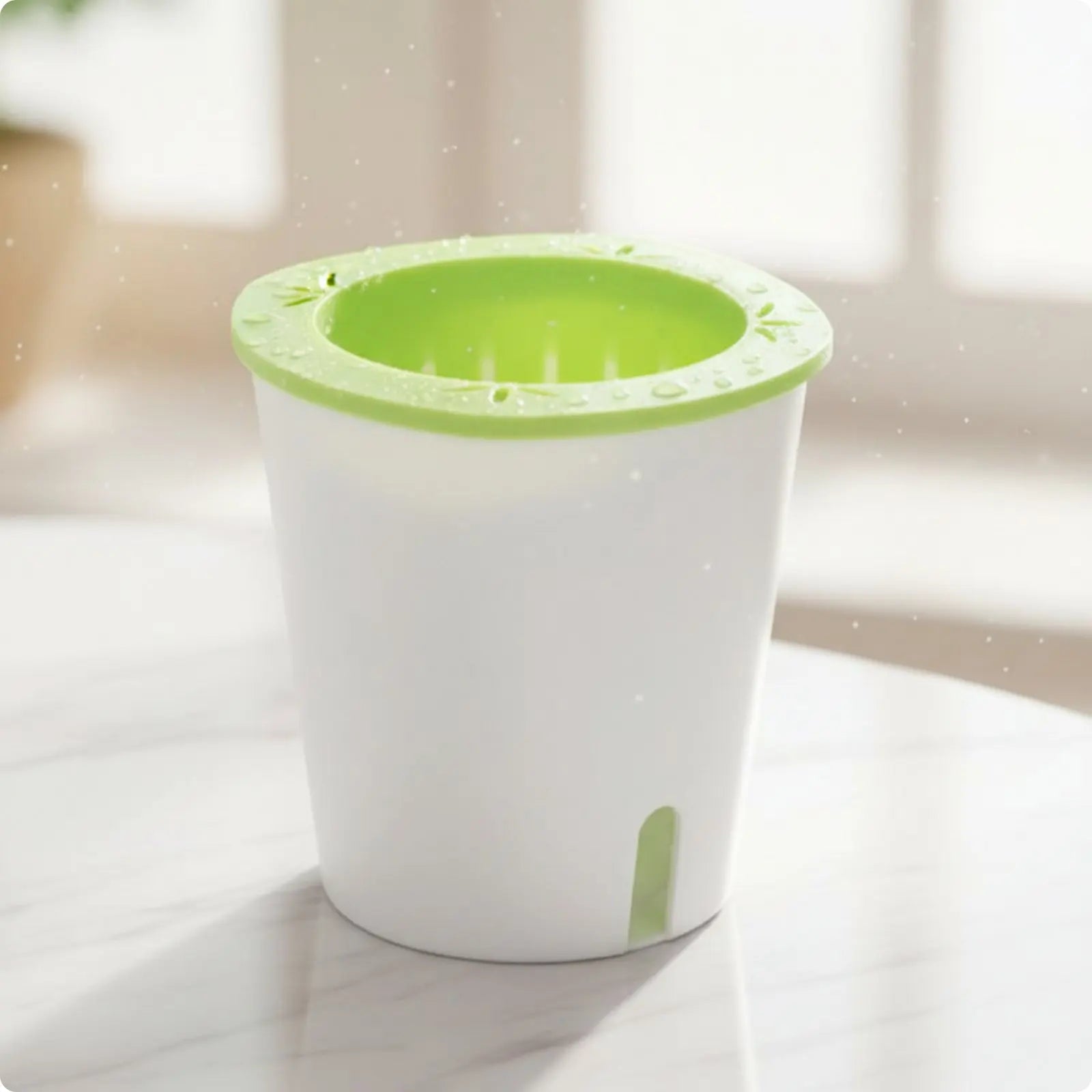 Self Watering Planter Easy to Clean Self Watering Pot Water Reservoir Planter Non Garden Container Resistant