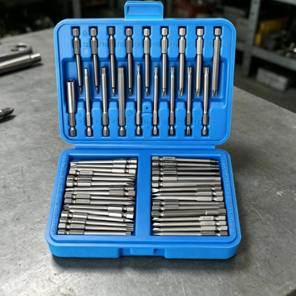 50 Pieces Attracting Screwdriver Bits High Hardness Attracting Screwdriver Bit 1/4 Inch Driver Bits Long-Lasting Steel Tool Set