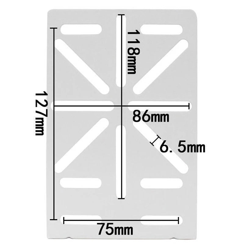 CCTV Monitoring Bracket PTZ Dome Camera Adapter Auxiliary Mount Extension Support L Shape 90 Degree Right Angle Steel Plate
