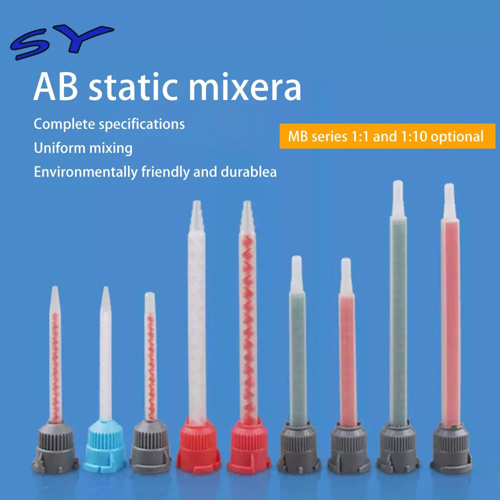 SY 1:1  10:1 MB Static mixing tube glue nozzle AB glue gun accessories Multi-model specifications are available