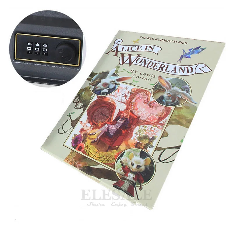Hidden Safe Box Simulation Book Password Combination Key Lock Sight Secret Compartment Home Office Car Money Jewelry Phone Safes