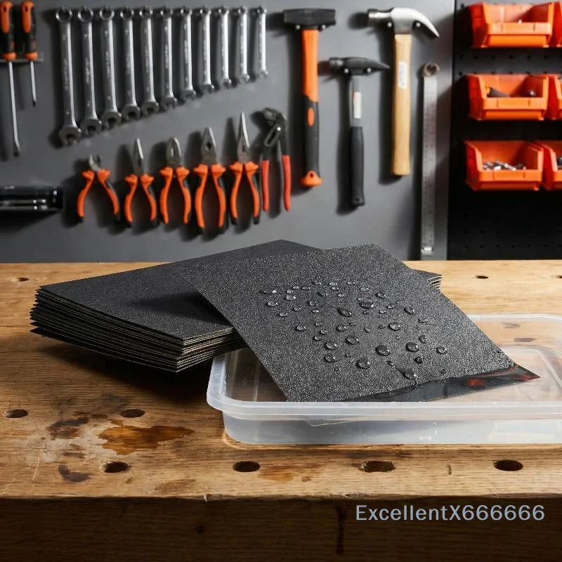 20Pcs Assorted Grit Sandpaper Wet Dry Abrasive Tools for Furniture Restoration Auto Car Repair Home DIY Wood Metal Finish