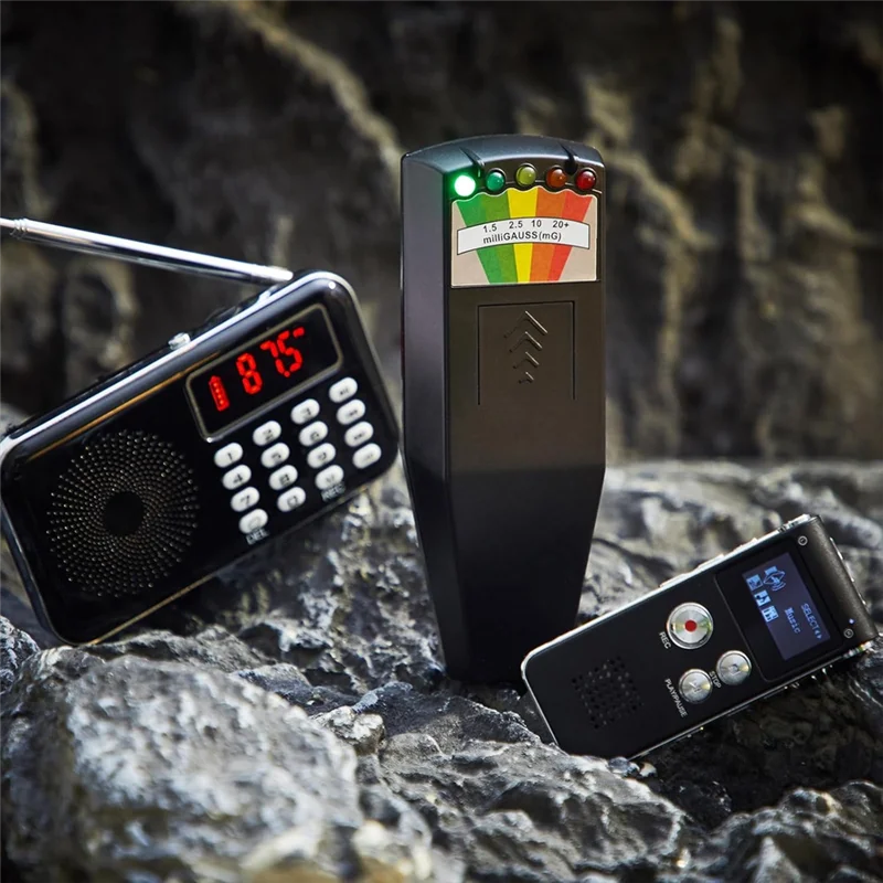 B03B-Equipment Kit Includes 1 Pcs 8GB Audio Recorder 1 Pcs Emf Detector Emf Meter Magnetic Field Detector For Research