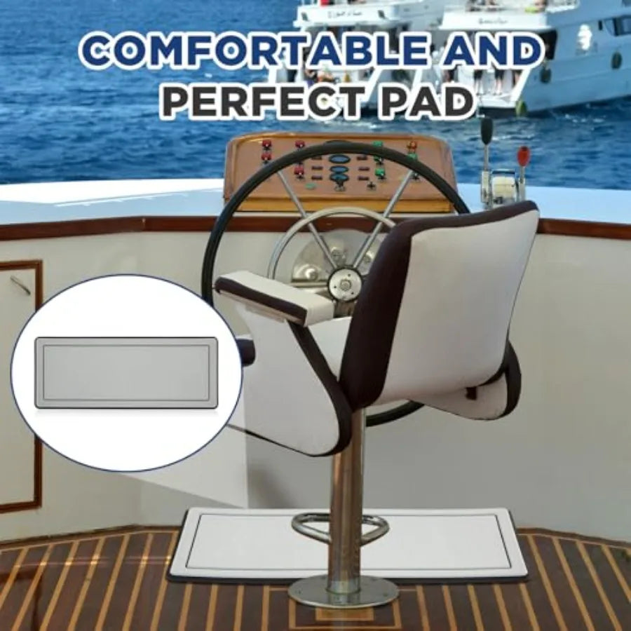 20mm Thick Helm Station Pad with Adhesive Backing Non Slip Boat Standing Mat Anti Fatigue Boat Flooring Boat Helm Pad for RV Se