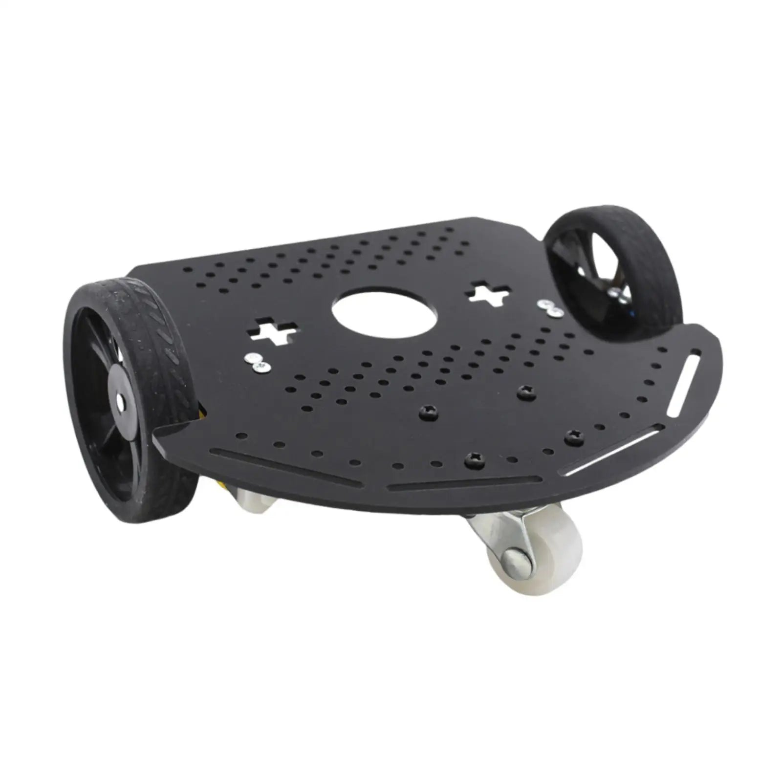 2WD Smart Robot Car Chassis Replacement High Friction Nonslip with Double Motors Base Easy Installation Intelligent Vehicle Part