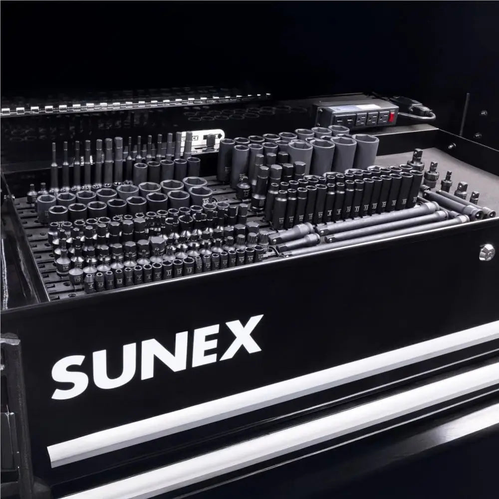 6 Point Stand & Deep Socket Set, 222-Piece, 1/4, 3/8 & 1/2 Drive, SAE & Metric, Star, Triple Square, Hex Bit